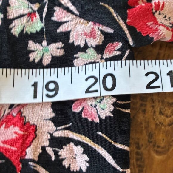 Sanctuary Womens Floral Long Sleeve Black Multicolor - Peasant, Bohemian - Med - Picture 7 of 8